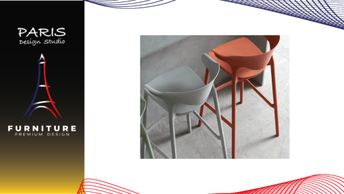 " Paris Design Studio " Chair, modern style bar chair.