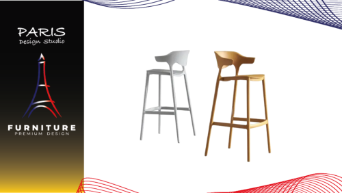 " Paris Design Studio " Chair, modern style bar chair.