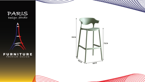 " Paris Design Studio " Chair, modern style bar chair.