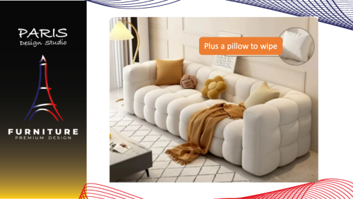 " Paris Design Studio " Korean sofa, 3D design, curved shape.