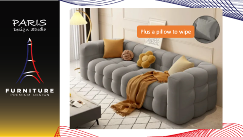 " Paris Design Studio " Korean sofa, 3D design, curved shape.