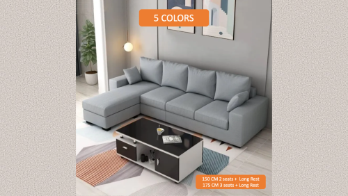 " Paris Design Studio " L-shaped sofa, corner sofa.
