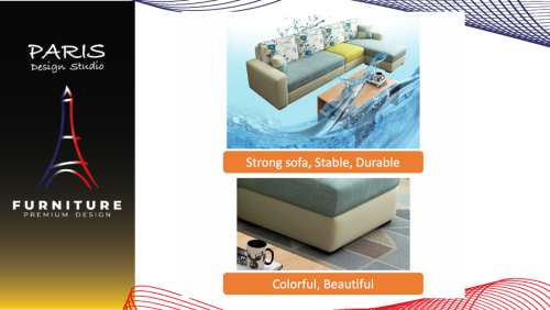 " Paris Design Studio " L-shaped sofa, corner sofa.