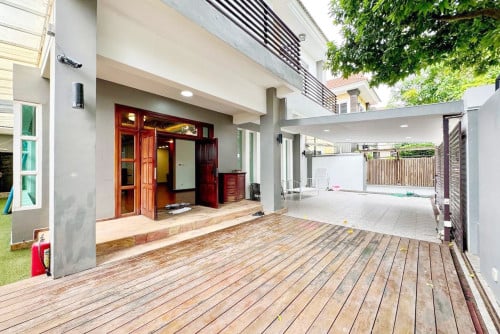 4 Bedroom Modern Villa 𝐅𝐨𝐫 𝐑𝐞𝐧𝐭 in Borey Bassac Garden City, Phnom Penh