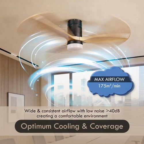 46inch DC Motor Ceiling Fan | Integrated 3-Colour LED Lights | 6 Speed Selection
