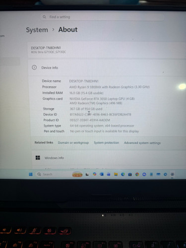 Asus Rog Strix Ryzen 9