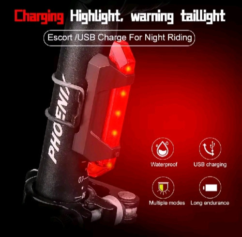 Back red light for bicycle