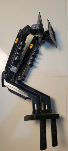 F160 Black DUAL Monitors Stand