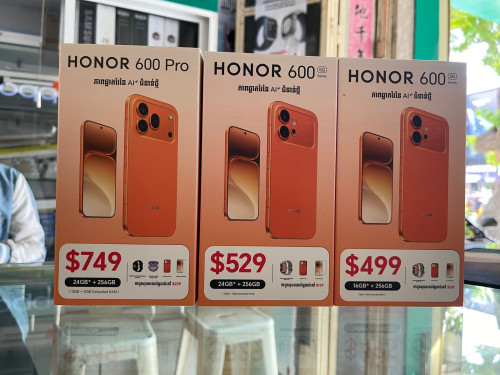 Honor 600 Pro5G Ram12G+16G/256G ថ្មីប្រអប់ធានាក្រុមហ៊ុន1ឆ្នាំលក់តម្លៃមហាពិសេសជូន
