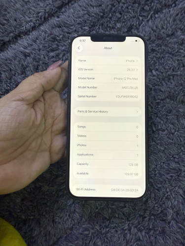 iPhone 12 Pro Max  128G 99% 🪫100%