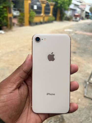 iPhone 8 ពណ៍មាស នៅដំដេីការទាំងអស់