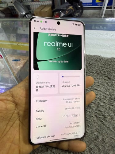 Realme GT7Pro 5G Ram12G Memory256G C/H sim2 99% មានឆ្នាំងសាក