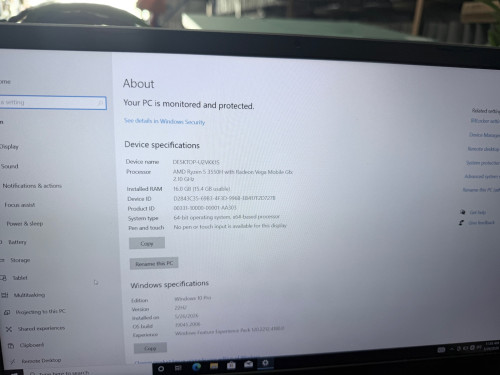 Ryzen 5 3350H ram16GB