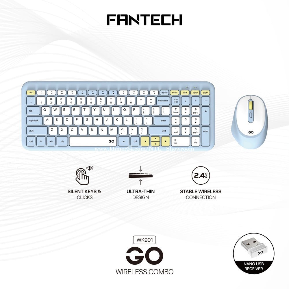 Fantech WK901 GO Wireless Mouse Keyboard