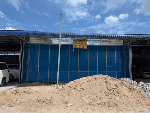 ឃ្លាំង 10x20m សម្រាប់ជួល ជិតឈូកមាស