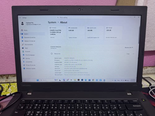 លក់​ Lenovo L470​ i5 6th Ram 8GB