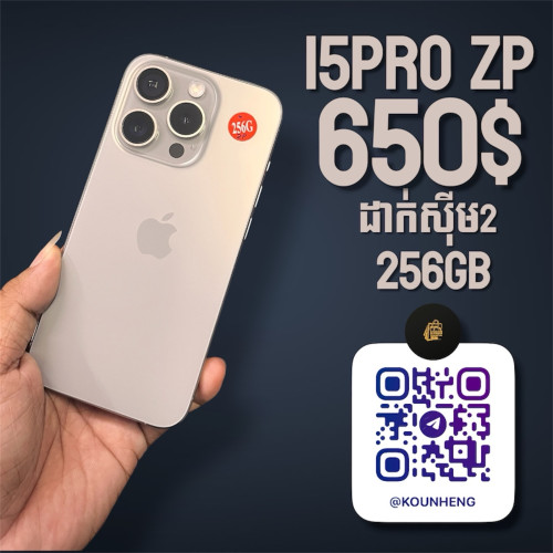 15pro 256G ZP 650$