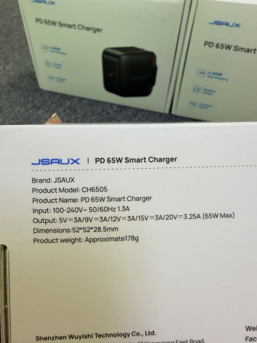 Adapter 65W smart charger for PC handheld