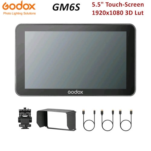 Godox GM6S 5.5" On-Camera Field Monitor 3D-LUT Touch-Screen 4K 1920x1080 IPS HD