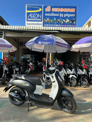 Honda Scoopy 2024y ម៉ូតូស្អាត សន្នុំស៊ីន រំលស់សុទ្ធ100%