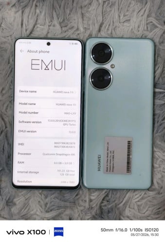 Huawei Huawei Nova 11i  សុីនសានុំ ស្អាត99%