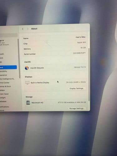 iMac 24inch M4 16g+512g 4 Ports