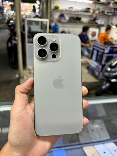 iPhone 15 pro max 256G ZP Sim2 eSIM ថ្ម81% សានុំស្រុីនណែន