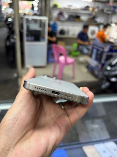 iPhone 15 pro max 256G ZP Sim2 eSIM ថ្ម81% សានុំស្រុីនណែន