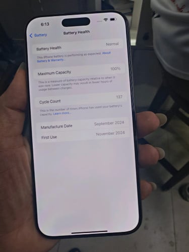 iPhone 16pro max  Xa sim1+Esim 256G ថ្ម100%ស្អាត99%