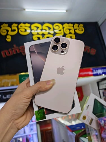 iPhone 16pro max Xa sim1+Esim 256G ថ្ម100%ស្អាត99%