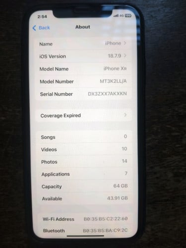 Iphone XR 64G ស្រណំមិនធ្លាប់ផ្លាស់ប្ដូរ