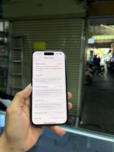 Iphone15 256G CH sim2 ម៉ាសុីនអេក្រង់ស្រុីន ឆ្លាសម៉ាសុីន