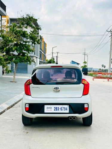 Kia Morning 2012 Full Smart Key F Sport (ពណ៌ទឹកដោះគោ)