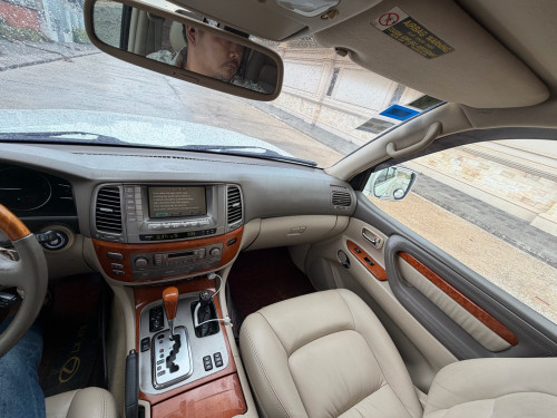 Lexus LX470 V8 ឆ្នាំ03 ពណ័ស កាំម៉ៃ សាំងសុទ្ធ ឡានម្ចាស់ទី1