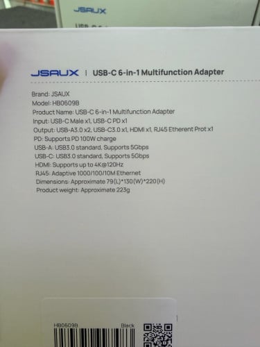 Multifunction Adapter type-C 6in1 for PC Handheld