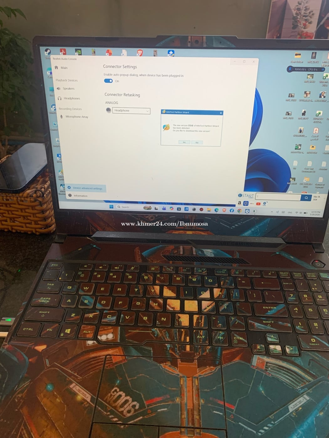 Asus TUF Gaming F15 M2 1T Ram 16g ប្រញាប់លុយ