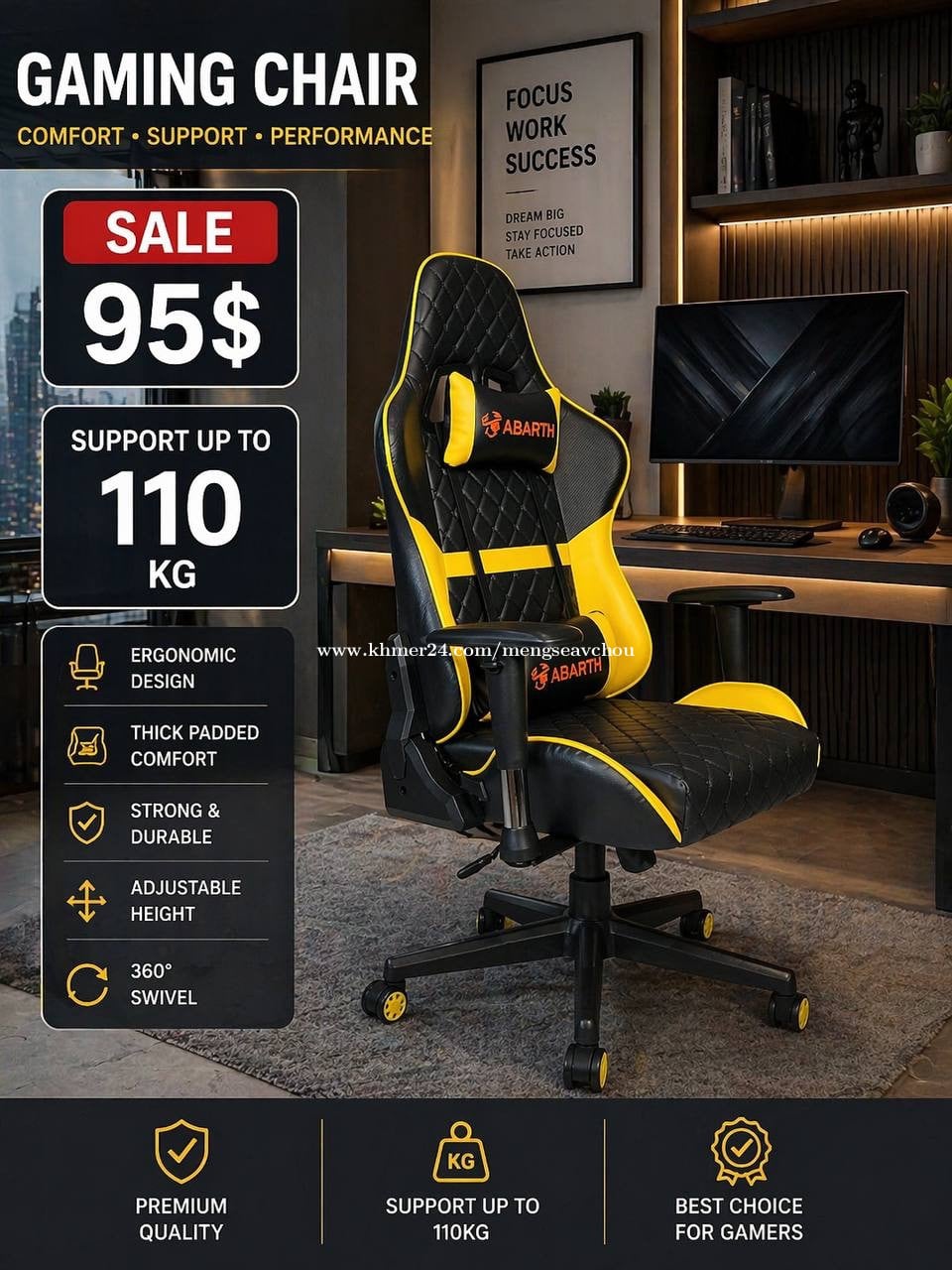 Gaming chair available in stock