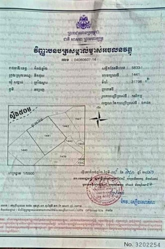 ដីជាប់ស្ទឹងធំលក់បន្ទាន់