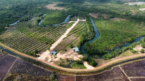 ដីជាប់ព្រែកតម្លៃល្អ ចម្ងាយ 10គីឡូ ពីរឆ្នេរសមុទ្រ