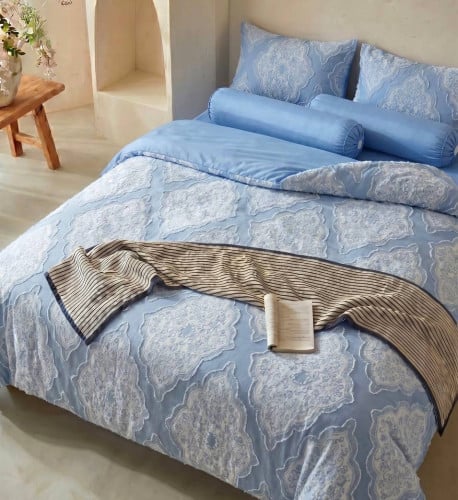 កំរាលឈុតប៉ាក់ផុស 6មុខ Bedding Set ( Tencel )