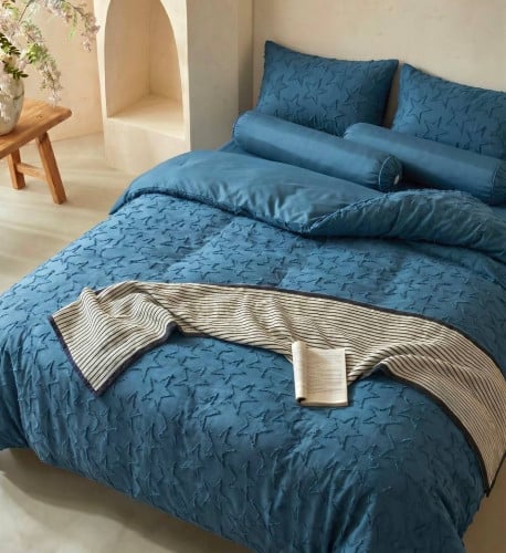 កំរាលឈុតប៉ាក់ផុស 6មុខ Bedding Set ( Tencel )