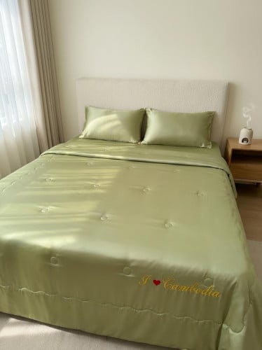 កំរាលឈុតសូត្រ6មុខ Bedding Set ( Tencel )