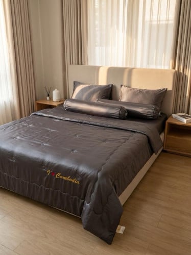 កំរាលឈុតសូត្រ6មុខ Bedding Set ( Tencel )