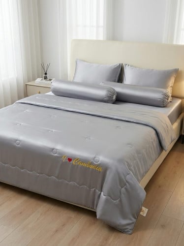 កំរាលឈុតសូត្រ6មុខ Bedding Set ( Tencel )