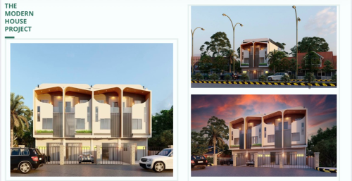 គូសប្លង់ផ្ទះវីឡាទំនើប Modern, Classic Style