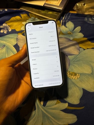 12 សុំណំសុីន 99.99% ខ្ចីញេញ 256G