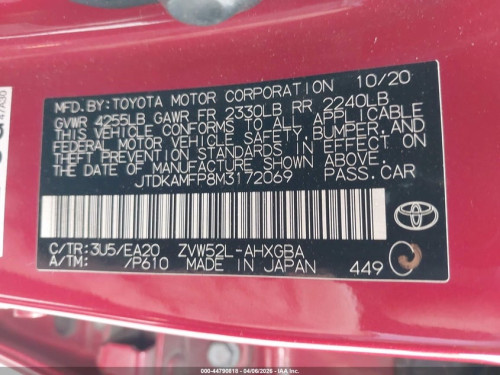 2021 Toyota Prius Limited ឡានកាលី ថ្មីដាច់