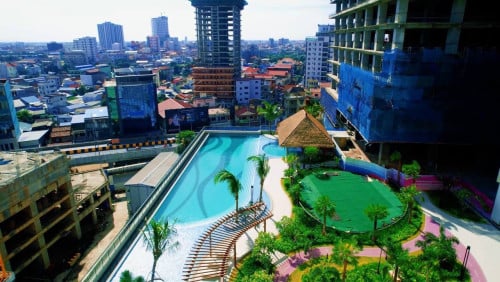 2BR 2BT for rent at The Pinnacle on Monivong boulevard
