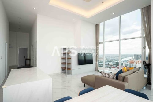 3-Bedrooms Penthouse Condo For Rent | BKK1 | Phnom Penh