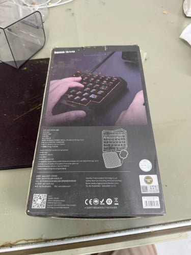Baseus One-handed Gaming KeyboardVisit >With LED Lights and Adapter for Mix Lite, Android System